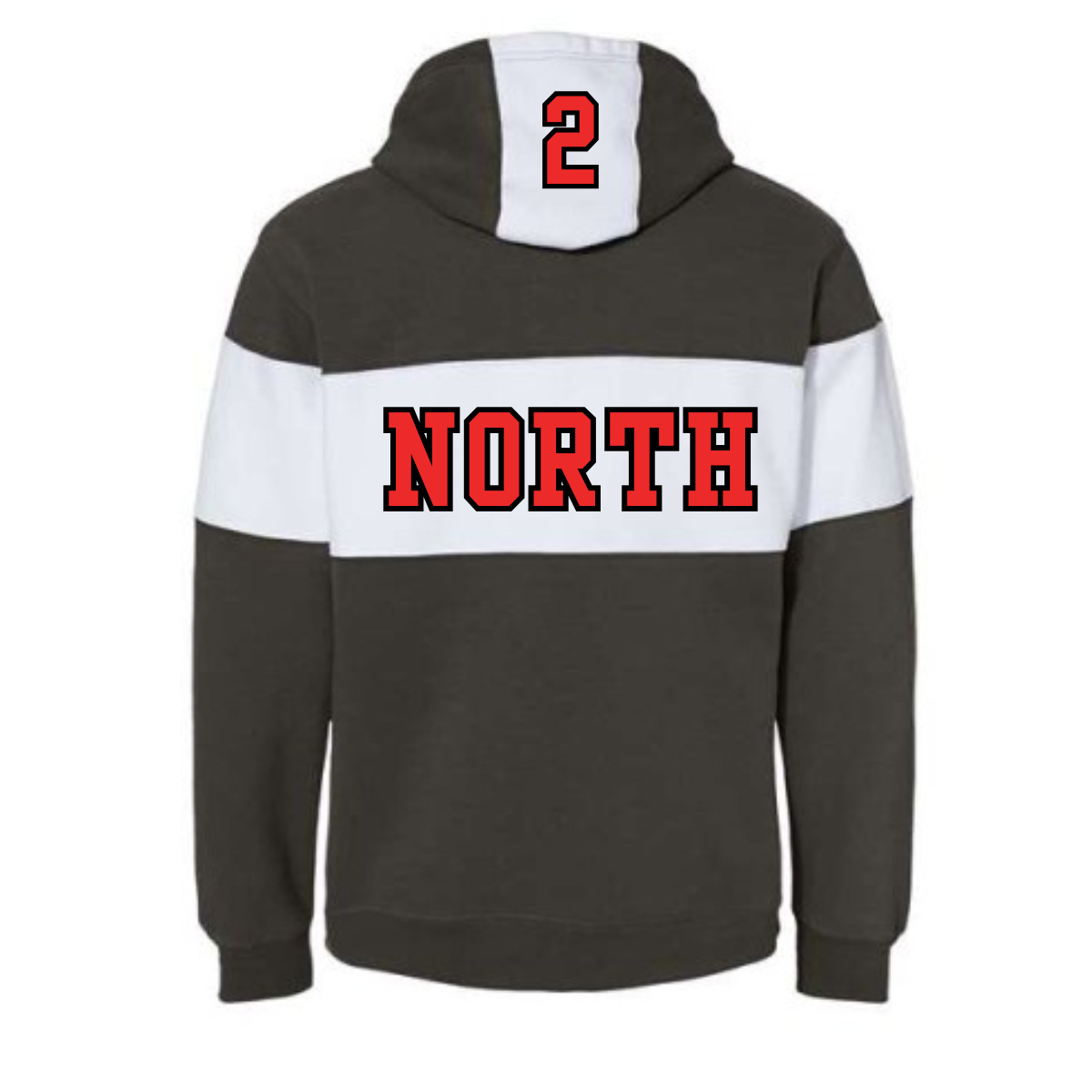 Embroidered Lakeville North Colorblock hoodie