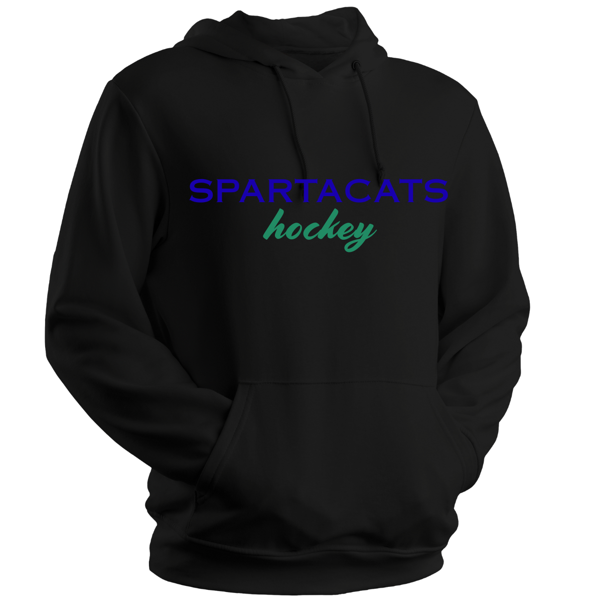 Black 3D Puff Embroidered Spartacats Sweatshirt