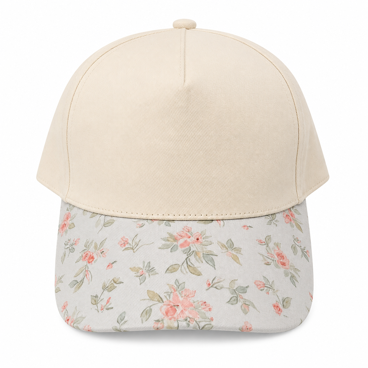 Sweet Rose Floral Canvas Hat