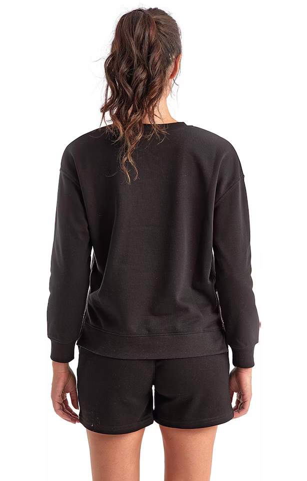 Women's 3D Puff Embroidered Spartacats Sweatshirt w/ side zippers