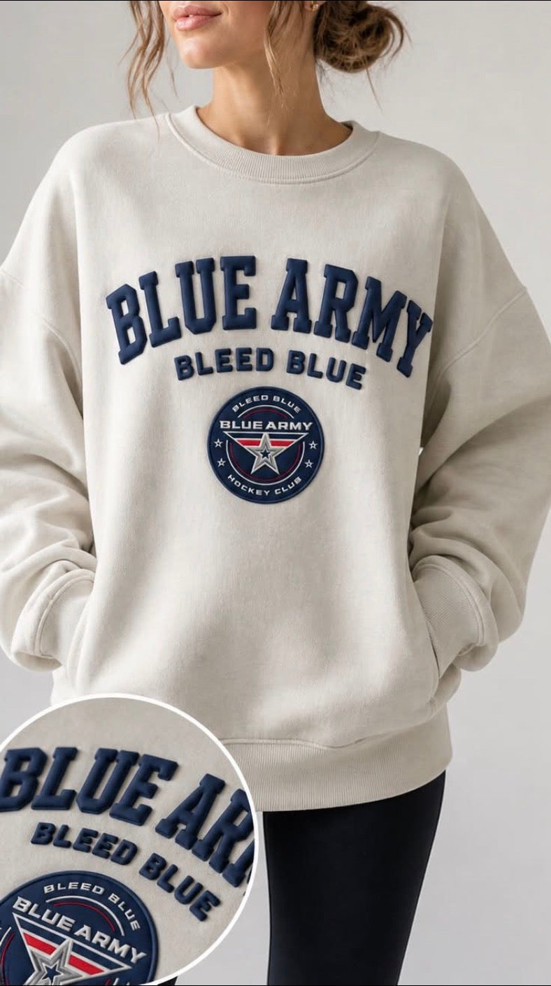 Blue Army Women's Hooded or Crew Sweatshirt