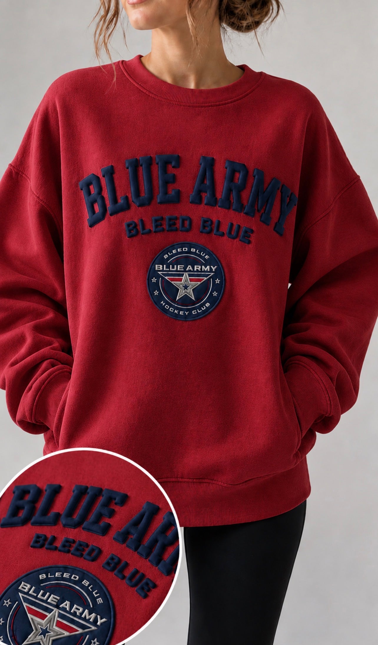 Blue Army Women's Hooded or Crew Sweatshirt