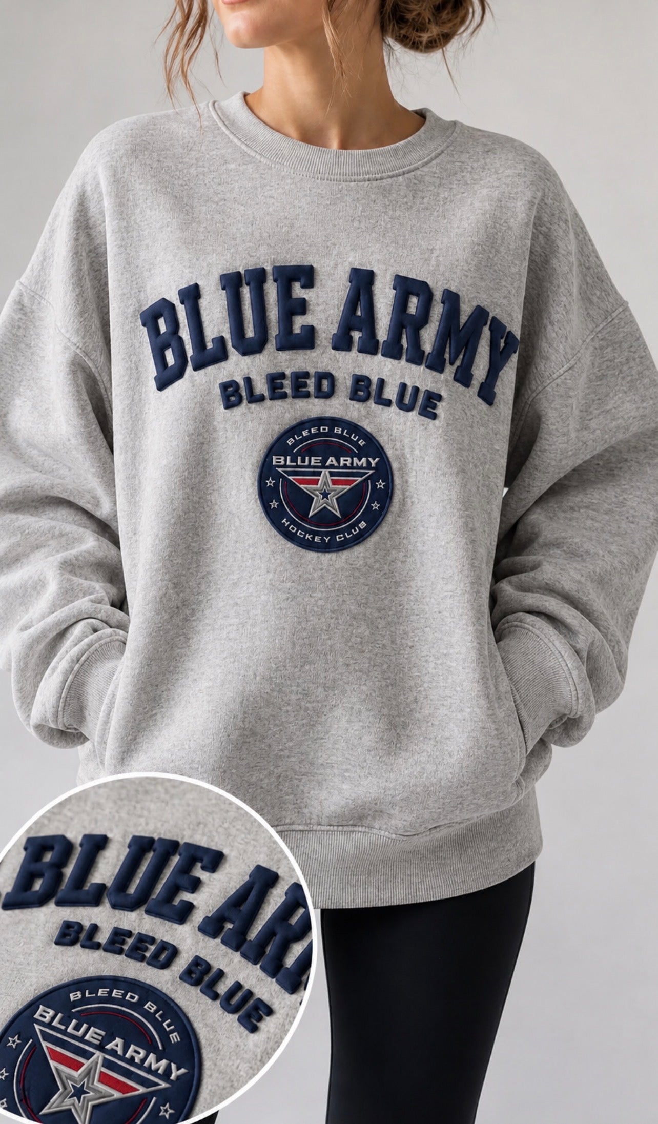 Blue Army Women's Hooded or Crew Sweatshirt