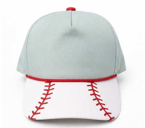 Baseball Stitch Canvas Trucker Hat