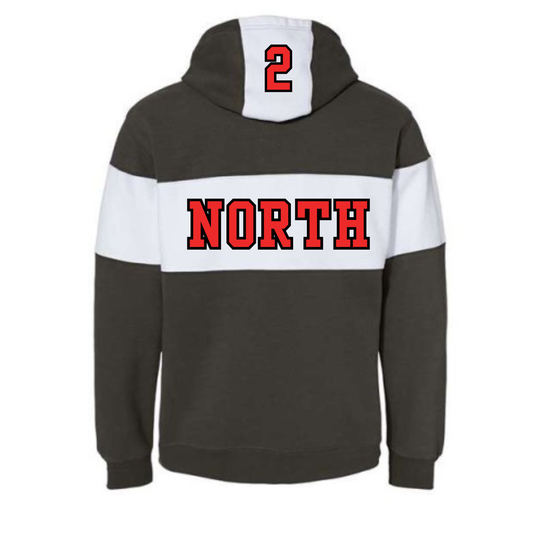 Embroidered Lakeville North Colorblock hoodie