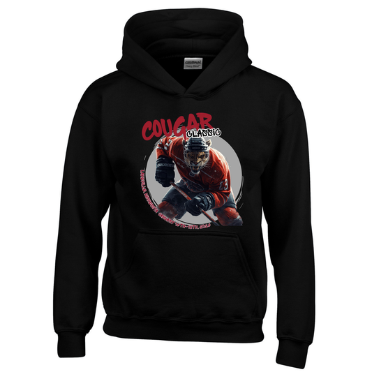 Cougar Classic Black Hooded Sweatshirt