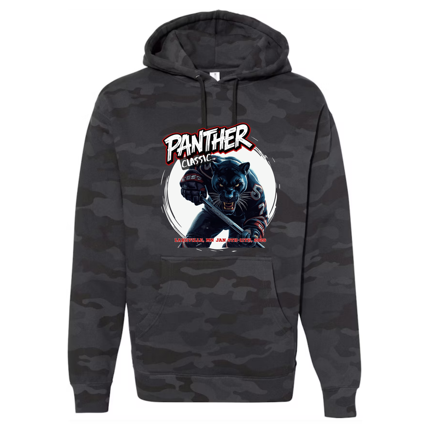 Cougar Classic Black Camo hooded sweatshirt