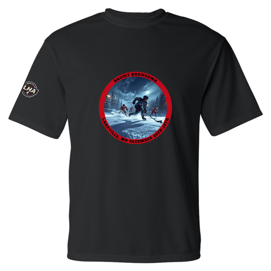 Squirt Showdown performance style t-shirt *ordering window is closed. All orders will now ship after the tournament