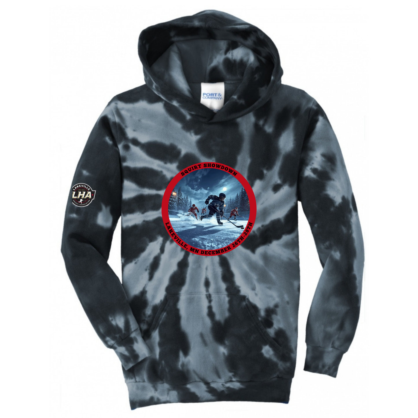 Squirt Showdown Tie Dye sweatshirt *ordering window is closed. All orders will now ship after the tournament