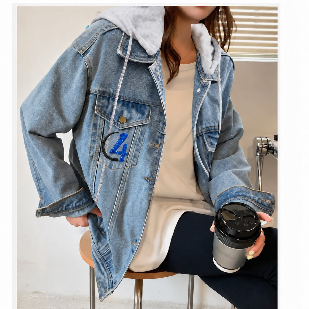 Studio 4 Royal Glitter Jean Jacket