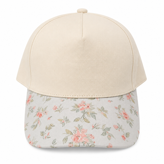 Sweet Rose Floral Canvas Hat