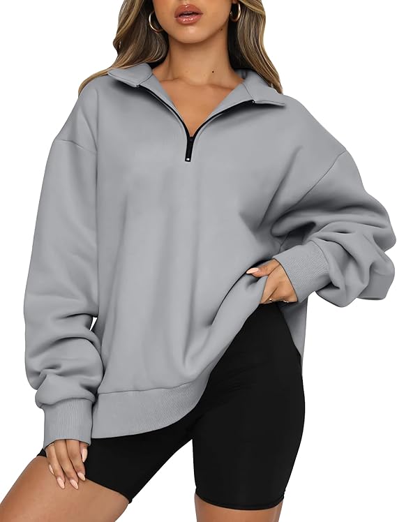 Blue Army women's 1/4 zip reg or cropped sweatshirt