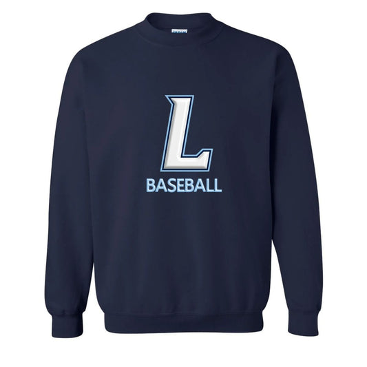 Lakeville Baseball vinyl logo on sweatshirt